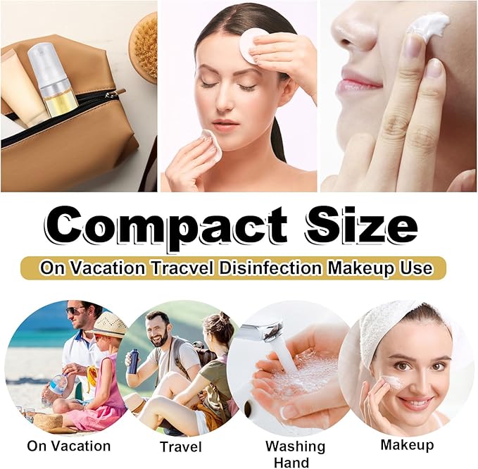 50 Pcs Foam Pump Bottle 1oz/30ml Travel Size Foam Pump Bottle Bulk Empty Lash Shampoo Bottles Small Foam Dispenser Bottle for Refillable Hand Sanitizer, Cleanser, Cosmetics