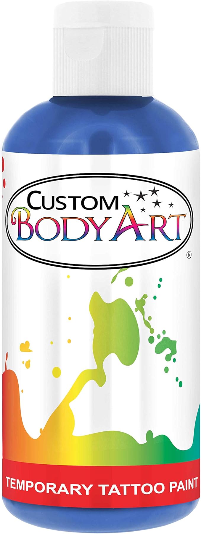 8-Ounce Blue Temporary Airbrush Tattoo Body Art Paint Alcohol Based