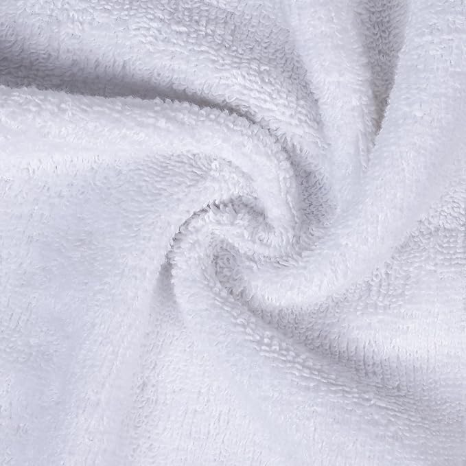 Utopia Towels 12 Pack Premium Wash Cloths Set, 12 by 12 Inches, 100% Cotton Ring Spun, Highly Absorbent and Soft Feel Essential Washcloths for Bathroom, Spa, Gym, and Face, White