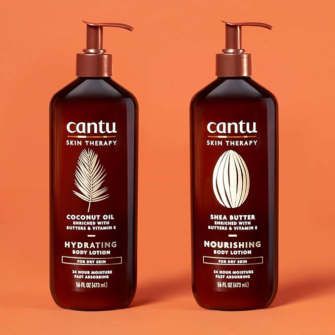 Cantu Skin Therapy Shea Butter Nourishing Body Lotion for Dry Skin, 16 Fl Oz
