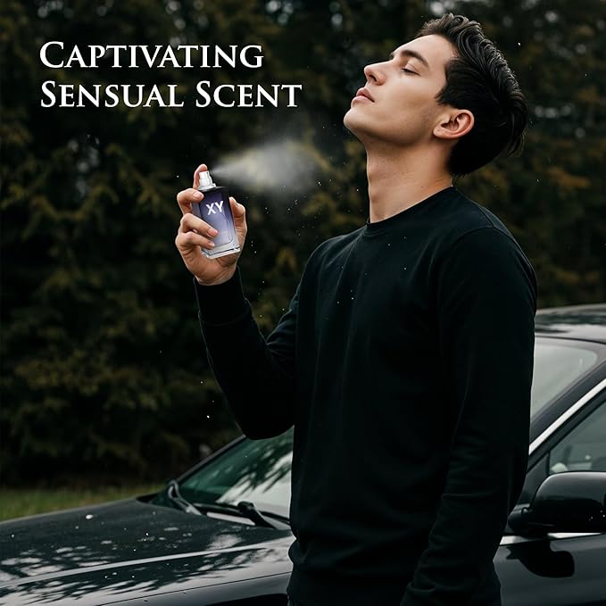 XY for Men - Aromatic Fougere Fragrance - Top Notes of Apple, Ginger & Bergamot Mix with Sage & Juniper Berries - Base Scent of Tonka bean, Amberwood & Olibanum - Elegant 100ml Bottle, Parfume Men