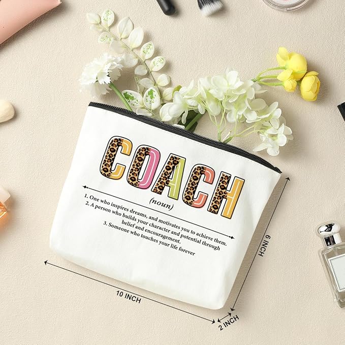 2 Coach Makeup Bags - Best Team Gifts for Coach Appreciation, Christmas or Travel