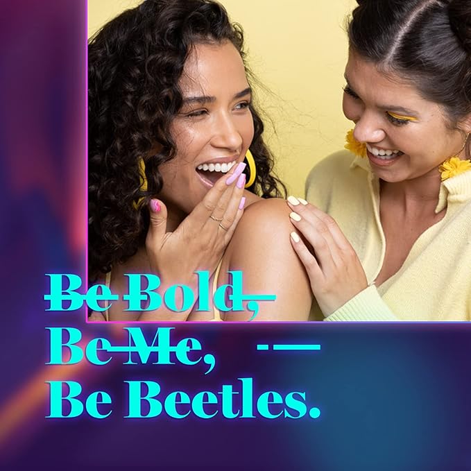 Beetles Summer Gel Nail Polish Set, Neon Orange Hot Pink Blue Yellow Green Purple Halloween Gel Polish 6 Colors Soak Off Uv Led Nail Art Manicure