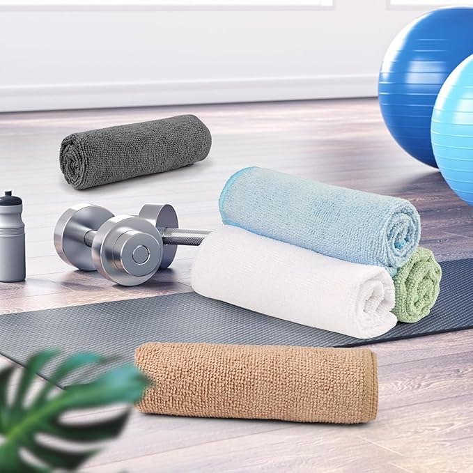 Orighty Microfiber Washcloths Bulk Towels Set 100 Pack, Highly Absorbent and Soft Feel Face Cloths, Multi-Purpose Wash Cloths & Hand Towels for Bathroom, Hotel, Spa, and Gym, 12x12 Inch, Multi-Color