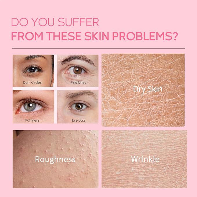 Sakura Skincare Set - Mother's Day Gift Basket - Skincare for Girls 10-12 - Skin Care for Teens 10-12 - Travel Kit for Women - Gift Set for Women with Eye Serum,Face Cream(One Size, 5PCS Sakura Scent)