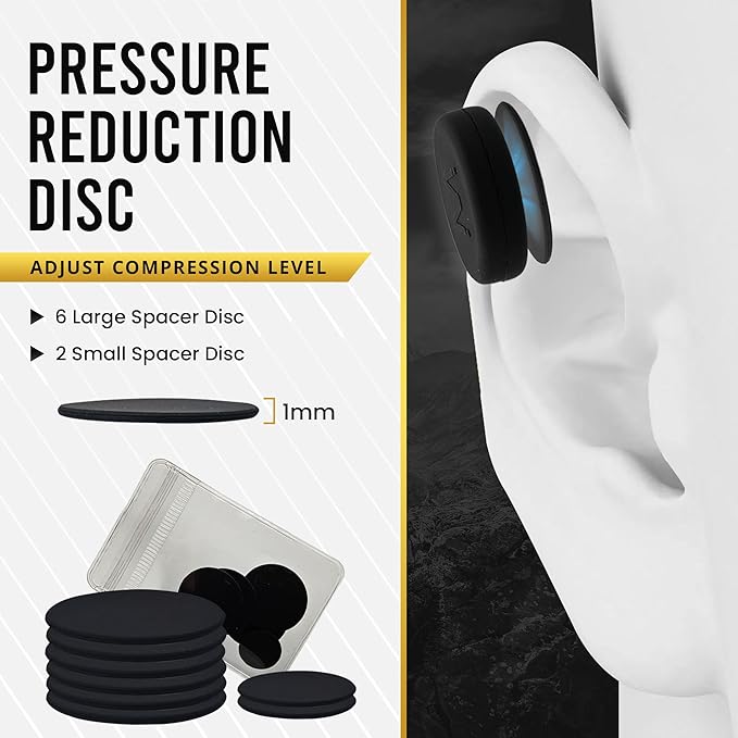 MagnetRX® Cauliflower Ear Magnets – 8 Multi–Size Magnets & Spacer with Case – Compression Ear Magnet for Cauliflower Draining, Pressure Earring for Keloids, BJJ, Wrestling & MMA Treatment & Prevention