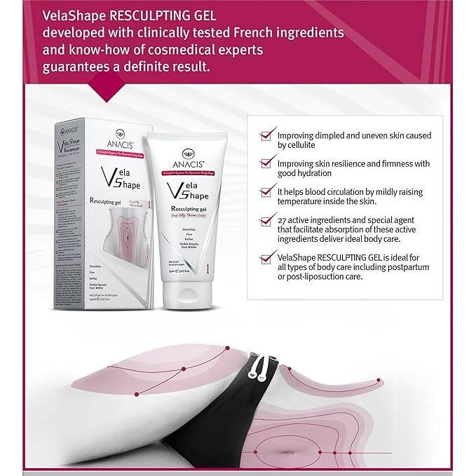 Anti-Cellulite Advanced Hot Body Cream Gel For Even Skin and Elasticity. Anacis - 5.07 Oz