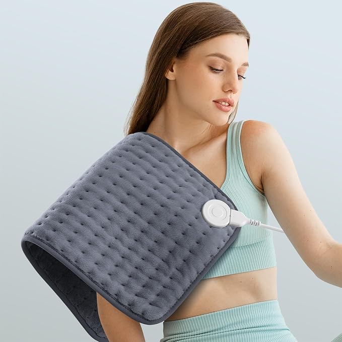 Heating Pad for Pain Relief – 12"x24" Moist/Dry Heat for Back, Neck, Shoulder, and Cramps, Auto-Off, Machine Washable, Ideal Gift for Christmas, Mother's Day, Women, Men, Mom, Dad, Daughter