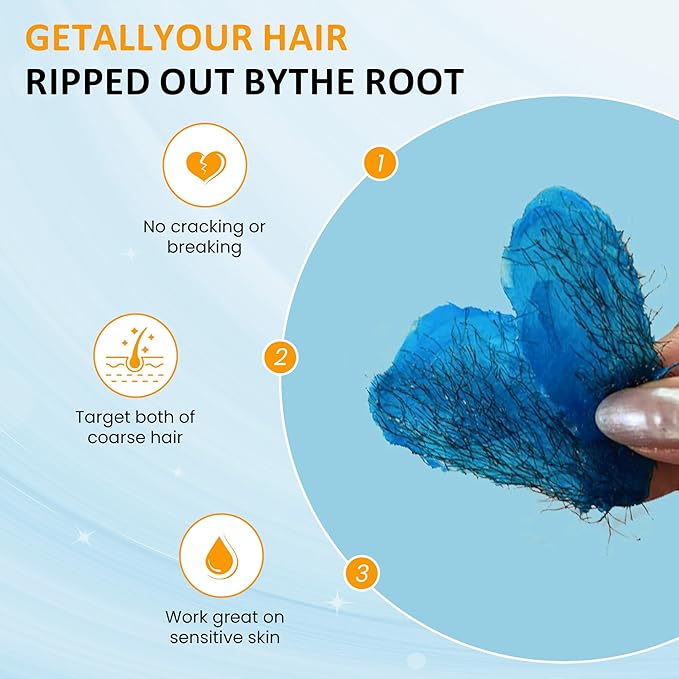 Sunvivi Hard Wax Beads for Hair Removal 2.5lb, Brazilian Bikini Hard Waxing Kit for Sensitive Skin, Perfect for Coarse Hair Full body Legs, Face and Underarms