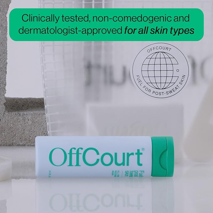 OffCourt Face Moisturizer for Men - Light, Non-Greasy, Oil-Free Men’s Face Lotion with Prebiotics and Vitamin C - Hydration and Firmness for All Skin Types (2oz, 1 Pack)