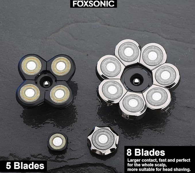 8 Blades Head Shaver Replacement Heads for Many Main Brands Electric Shaver Razor Bald Men