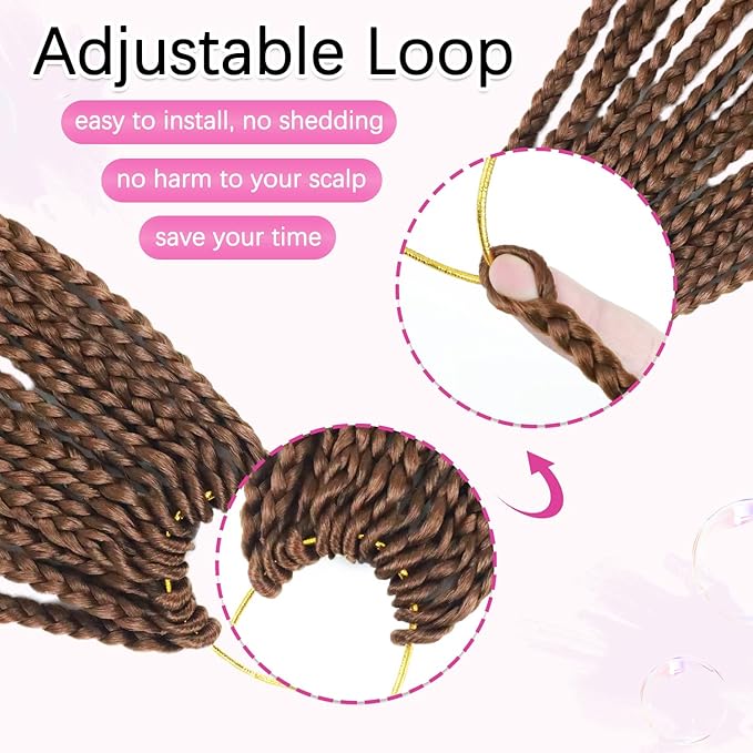 9 Packs Boho Box Braids Crochet Hair 18 Inch Goddess Crochet Box Braids with Human Hair Mixed Curls Bohemian Braid for Black Women