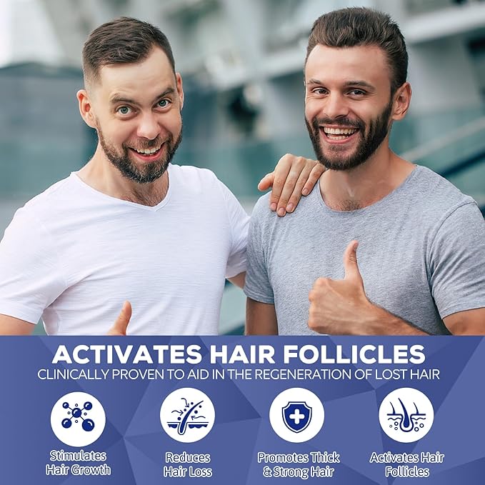 5% Minoxidil for Men and Women, Hair Regrowth Treatment for Thinning Hair and Hair Loss, Topical Solution - 1 Months Supply - Dermatologist recommended (Pack of 1)