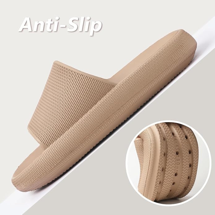 Menore Slippers for Women and Men Quick Drying, Parent-Child EVA Open Toe Soft Slippers, Non-Slip Soft Shower Spa Bath Pool Gym Beach House Sandals for Indoor & Outdoor