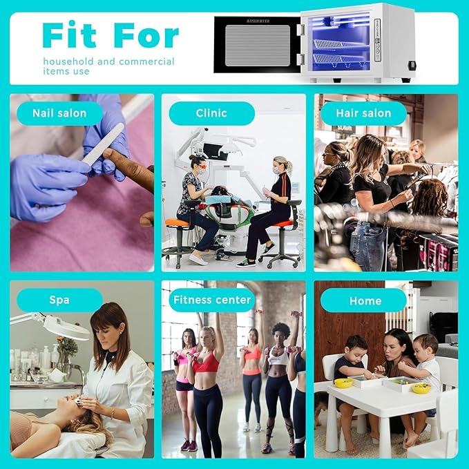 Nail Tool Cabinet, 12L Large Capacity Sanitizer Box Cleaning Supplies, Multi-Functional Nail Cleaner Box Manicure Tool Cleaning Cabinet Equipment Sanitizing for Beauty, Nail Salon Tool, Toys, Towels