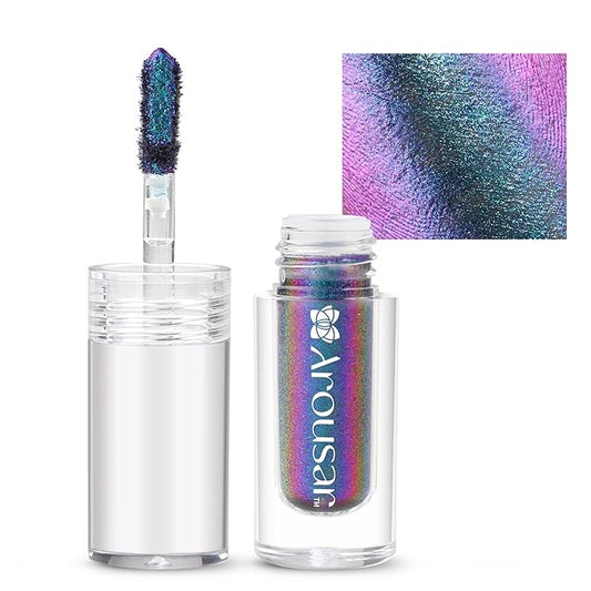 Metallic Liquid Eyeshadow, Chameleon Metallic Eyeshadow Multi-Color Shifting, Highly Pigmented and Shimmer Eye Makeup, Long Lasting Cosmetics,03 MYSTIC SEA