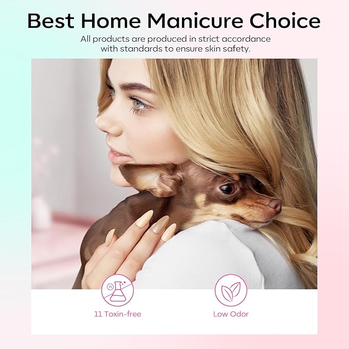 modelones Gel Nail Polish Set 6 Colors Pink Green Blue Purple Glitter Gel Nail Polish Pastel Galaxy Sparkle Shimmer Shades Soak Off UV Spring Summer Nail Art DIY Manicure At Home For Women Girl