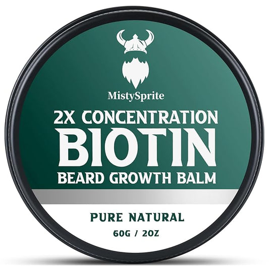 Beard Balm for Men & Conditioning Beard Wax - Made with Castor Oil Natural and Organic Ingredients - Hydrates & Thickens Facial Hair Growth- 2 Ounce Tin (Cedarwood)