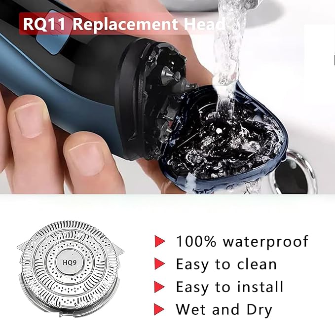HQ9 Replacement Heads Blades Compatible with Phillips Norelco Hq9 Replacement Shaver Heads,Razor Series HQ9 Shaving for Philips Norelco SpeedXL 8240XL, 8100 series, 8200 series, 9100 series,PT/AT900