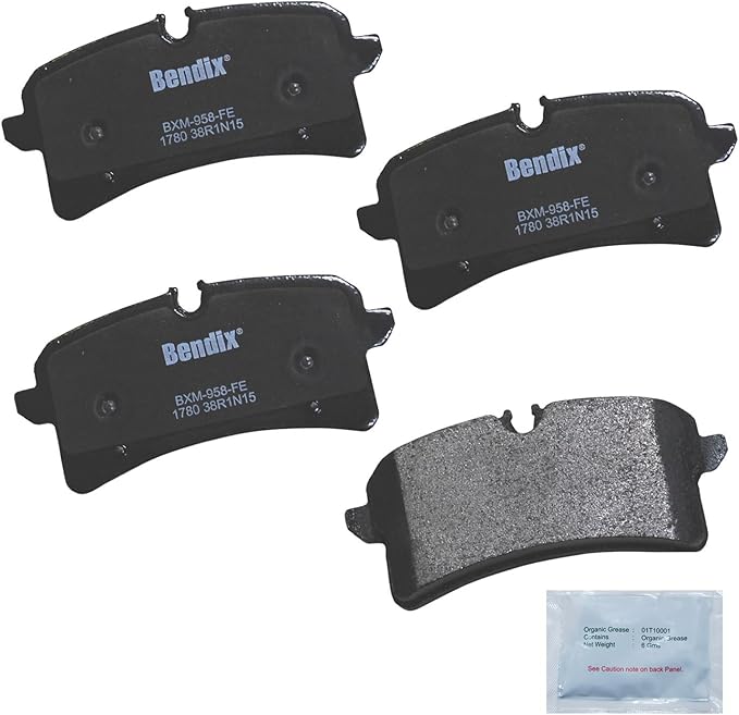 Bendix Priority1 CFM1780 Semi-Metallic Rear Brake Pads for Porsche Macan 2018-2016