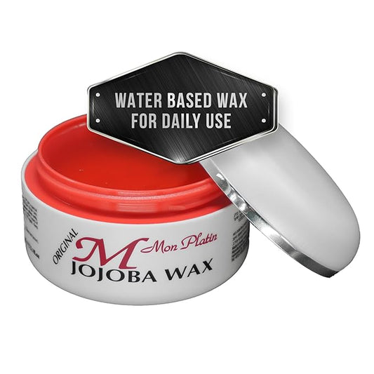 Mon Platin Professional Hair Wax - 150 ml Moisturizing Grooming Wax for Men's Wet and Shiny Look Styling with Jojoba Oil Essence and Pure Water for Scalp Enrichment