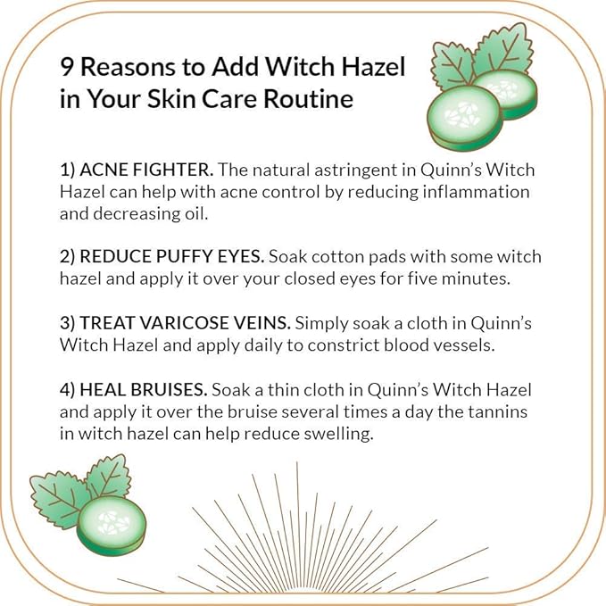 Quinn's Pure Castile Organic Peppermint Liquid Soap 32 oz Alcohol Free Pink Grapefruit and Orange Rind Witch Hazel with Aloe Vera 16oz