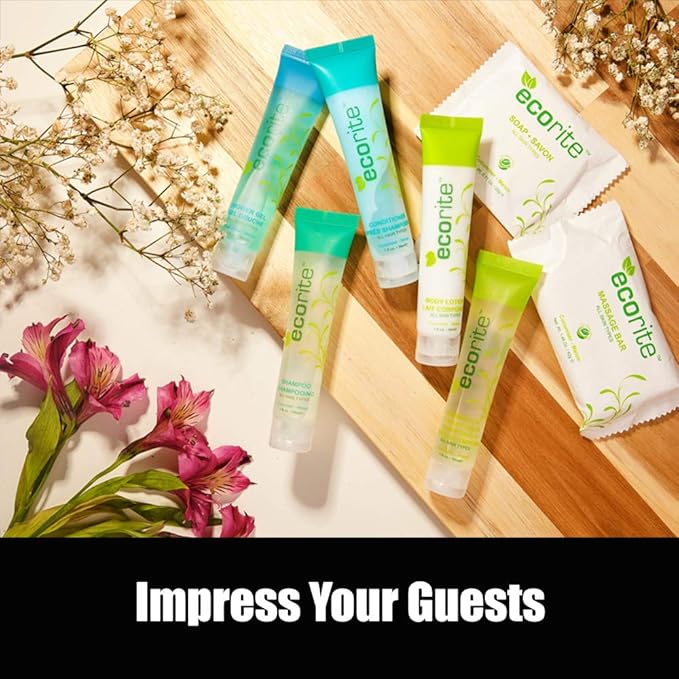 Body Wash with Cucumber-Melon Fragrance, Travel Size Hotel Amenities Biodegradable/Recyclable Tube, 1 fl oz/30 ml, Pack of 288