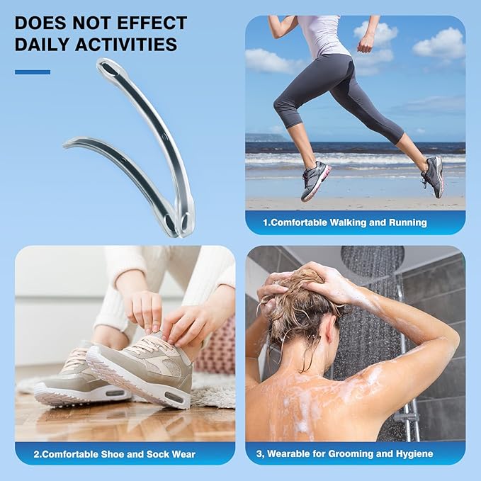 Titanium Alloy Ingrown Toenail Treatment, Ingrown Toenail Removal Kit Specially Designed for Curved Nail Repair and Ingrown Toenail Corrector Kit