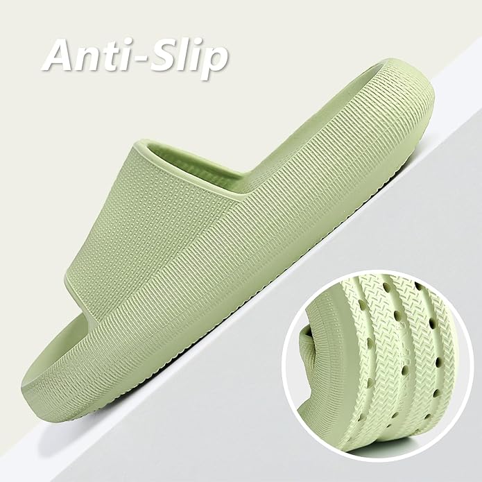 Menore Slippers for Women and Men Quick Drying, Parent-Child EVA Open Toe Soft Slippers, Non-Slip Soft Shower Spa Bath Pool Gym Beach House Sandals for Indoor & Outdoor