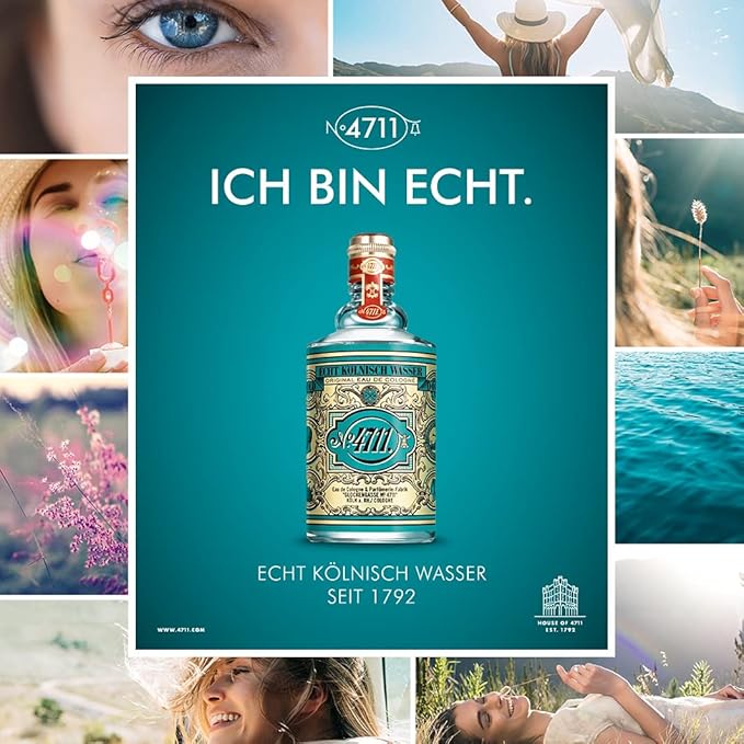 4711 Original Eau de Cologne Splash for Unisex, 27.1 Ounce