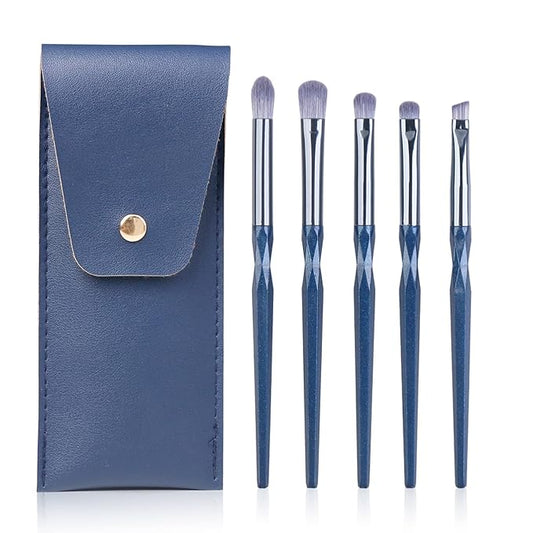 Sapphire Blue Eye Shadow Brush Set, Diamond Eyeshadow Brushes Set, Small Nose Contour Brush, Glitter Eyeshadow Brush, Eyeshadow Blending Brush, Colorful Eye Makeup Brushes Set Professional.