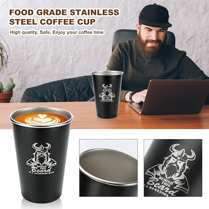 Beard Kit Gifts for Men, Father's Day Birthday Gifts for Men Dad Him, Grooming & Trimming Tool Complete Set, Beard Care Kit with 2 Beard Growth Oil/Balm/Brush/Comb/Shaving Soap/Cup&Storage Bag