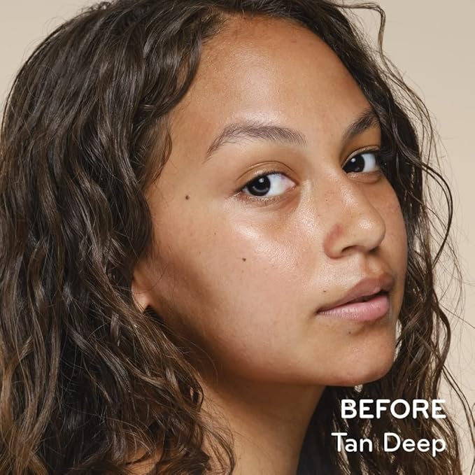 pūrlisse Ageless Glow Serum BB Cream SPF 40 - Glow BB Cream with SPF Enriched with Bakuchiol & Vitamin C to Help Improve Firmness & Reduce Wrinkles for Dewy Skin - Tan Deep (1.4 oz)