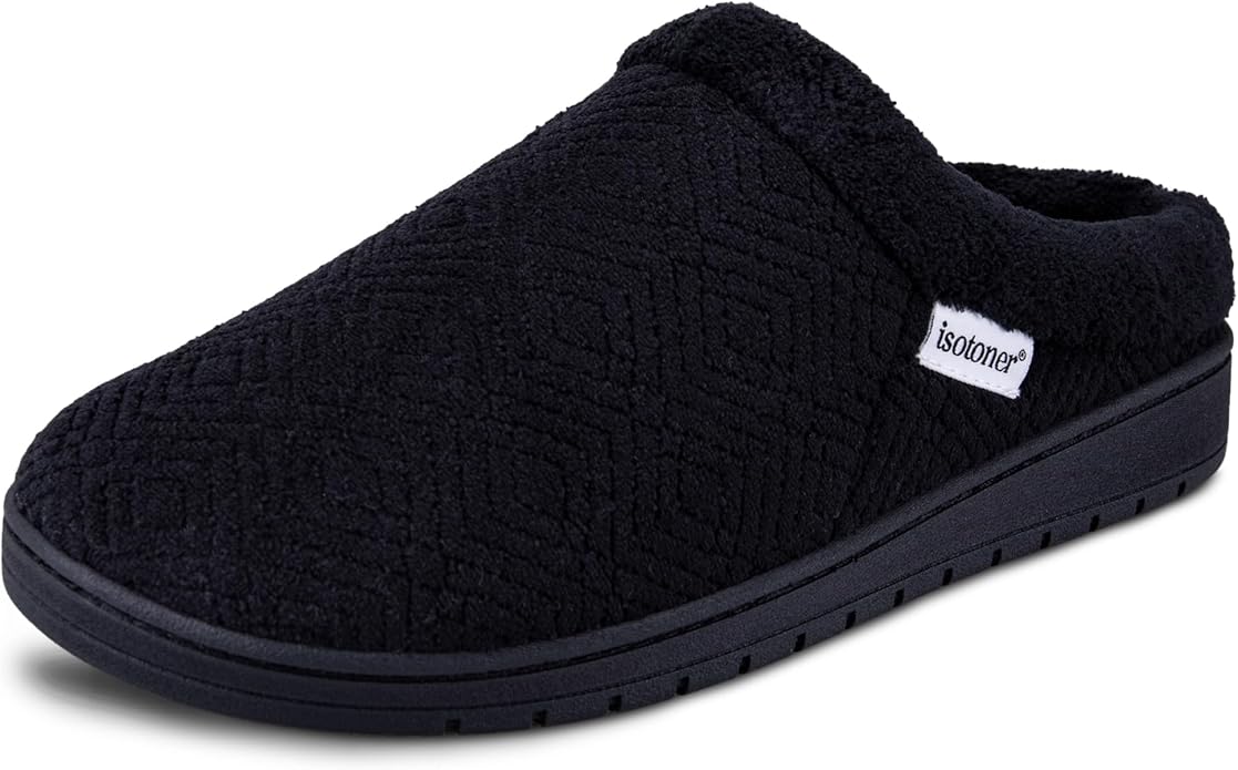 isotoner Women's Diamond Microterry Gemma Clog Slipper