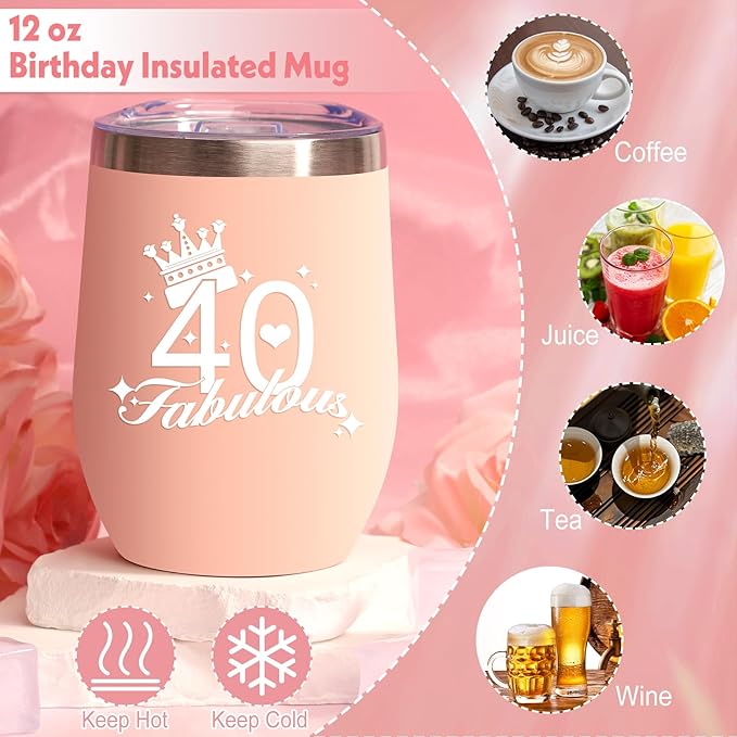 Happy Birthday Gifts for Women Friendship, Get Well Soon Gifts Baskets for Women, Self Care Package, Birthday Basket for Womens, Friends, Coworker Ideas