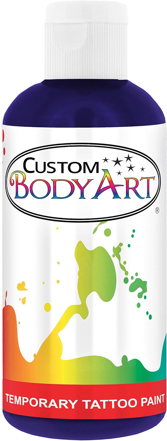 8-Ounce Purple Temporary Airbrush Tattoo Body Art Paint Alcohol Based