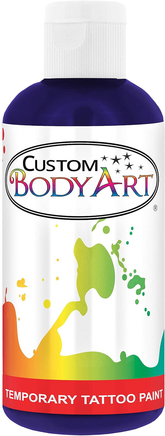 8-Ounce Purple Temporary Airbrush Tattoo Body Art Paint Alcohol Based