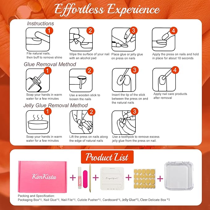 Handmade Acrylic Press On Nails Almond, 3D Press On Nails Medium, Flower 3D Red Nails French Tip Preal Shell Leopard For Women Gift, Reusable Stick On Fake Nails Kit With Nail Glue(Lush Garden-L)