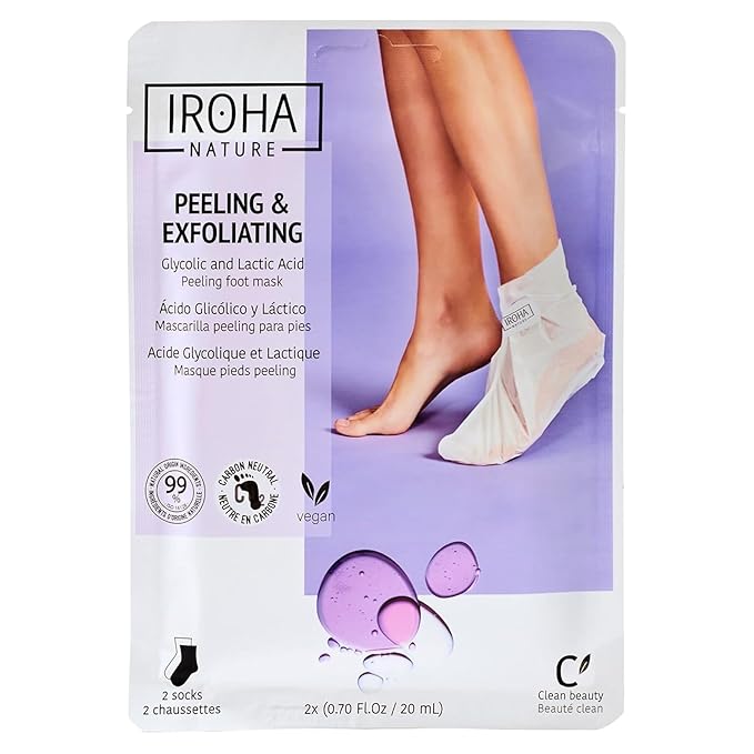 SOCKS TREATMENT FOR FEET | Exfoliating | Lavander (2 units - One use) CLEAN BEAUTY