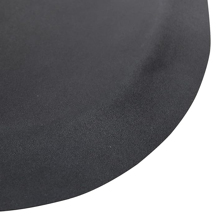 Artist hand 3 ft. x 5 ft. Barber Chair Mat Salon & Barber Shop Chair Anti-Fatigue Mats Comfort Salon Chair Mat,Black Semi Circle - 1/2 in. Thick,2 PCS