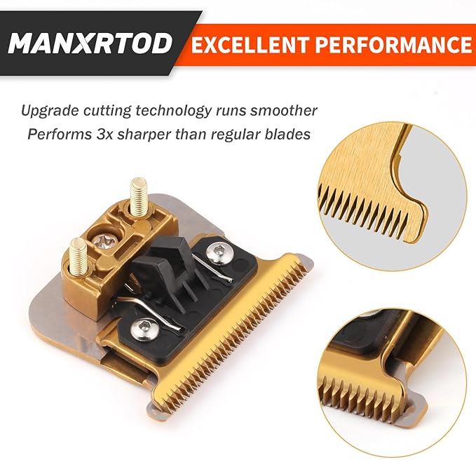 FXGOLD 2.0 Replacement Blade for All FX787 & FX726 Trimmers, Ultra Precise DLC Replacement Blades Compatible with BaByli*s* Trimmer Blades, FX707Z Gold