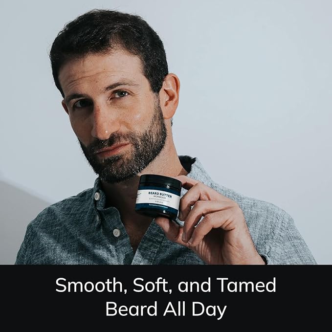 Detroit Grooming Co. Beard Butter for Men | Softens, Thickens & Hydrates with Safflower Oil & Shea Butter | Ironwood Scent, 2oz