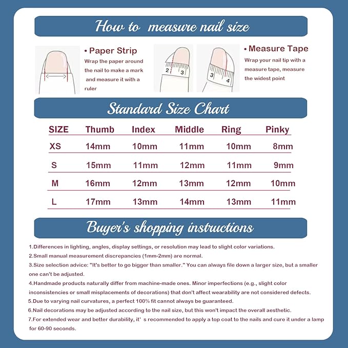 Handmade Acrylic Press On Nails Almond, 3D Press On Nails Medium, Ocean 3D Blue Nails French Tip Flower Bubble Preal For Women Gift, Reusable Stick On Fake Nails Kit With Nail Glue (Ocean Bloom-M)