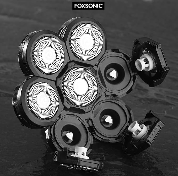 7 Blades for Head Shaver Replacement Heads 7 Heads for Many Main Brands Electric Shaver Razor Bald Men Head Shaver Blades