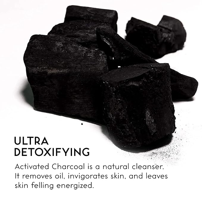 O NATURALS 100% Natural Bar Soap - Gift Set - Organic Ingredients & Essential Oils - Spa Gifts for Women & Men, Body Wash & Face Soap - 3PC Charcoal Soap