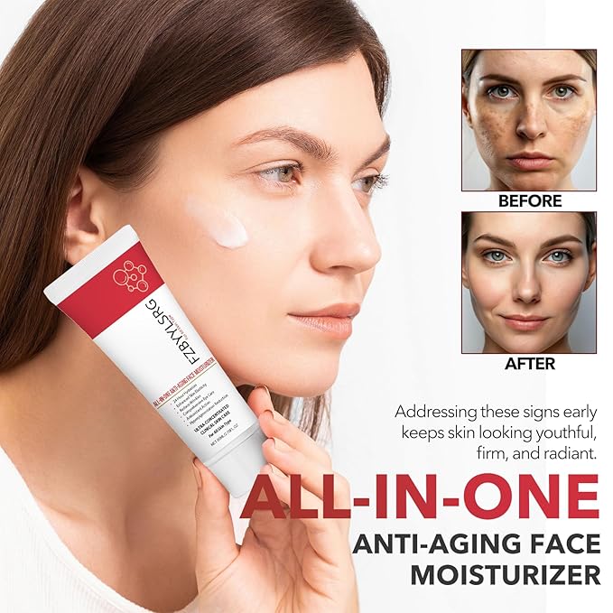 Skincare All In One Anti Aging Treatment Face Moisturizer Skin Tightening Retinol Cream for Face - Suit for Men and Women 2.7 fl.oz