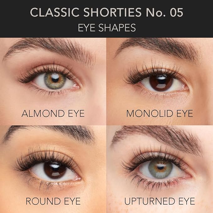 Pro Lash ProWear Professionally Styled Lash Clusters - Easiest to Apply Eyelash Cluster - 10 Day Eyelashes - Waterproof Lashes Clusters - 3 Sets - Classic Shorties No. 05 - Black