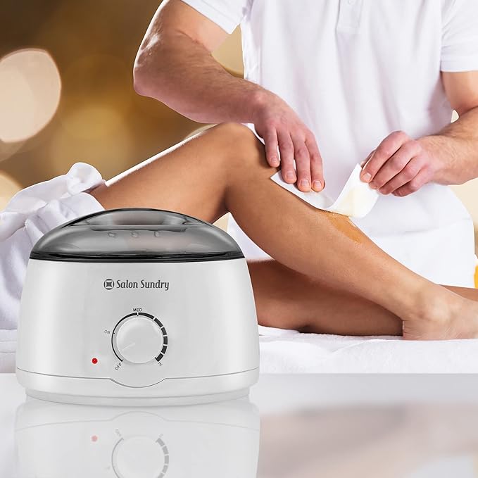 Salon Sundry Portable Electric Hot Wax Warmer Machine for Hair Removal - Black Lid