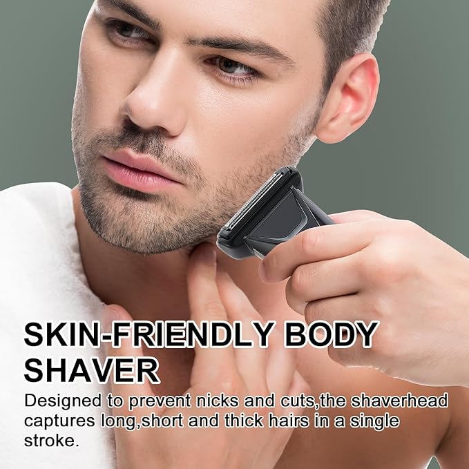 Replacement Blade Compatible with MANSCAPED The Handyman: Foil Blades for Portable Men’s Travel Facial Hair Groomer(2Pack）