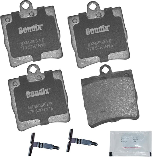 Bendix Priority1 CFM779 Semi-Metallic Rear Brake Pads for Select Models Chrysler Crossfire, Mercedes-Benz C230, C240, C280, CL200, SLK200, SLK230, SLK280, SLK300, SLK320